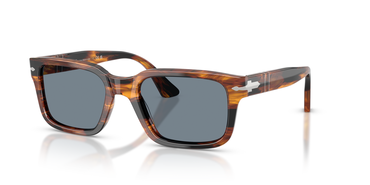 0PO3272S Striped Black & Brown three quarter view image 1 barcode 8056262571224