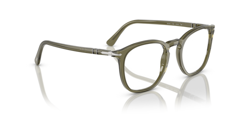 Olive Transparent Green - 0PO3318V 8056262232057 Persol Eyeglasses Unisex Phantos