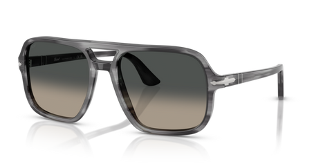 Striped Grey - 0PO3328S 8056262355923 Persol Sunglasses Man Pilot