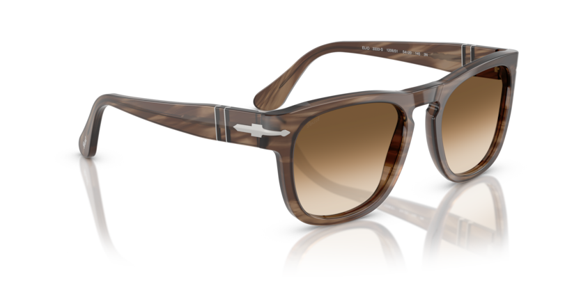 Striped Brown - 0PO3333S 8056262356326 Persol Sunglasses Unisex Square