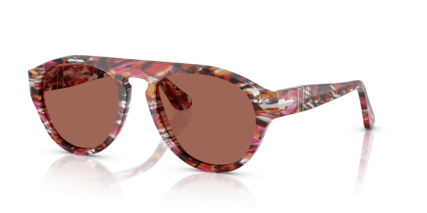 Cyclamen/Khaki - 0PO3370S 8056262355824 Persol Sunglasses Unisex Pilot