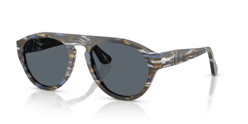 Frost Grey/Nautical Blue - 0PO3370S 8056262355862 Persol Sunglasses Unisex Pilot