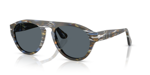 Frost Grey/Nautical Blue - 0PO3370S 8056262355862 Persol Sunglasses Unisex Pilot