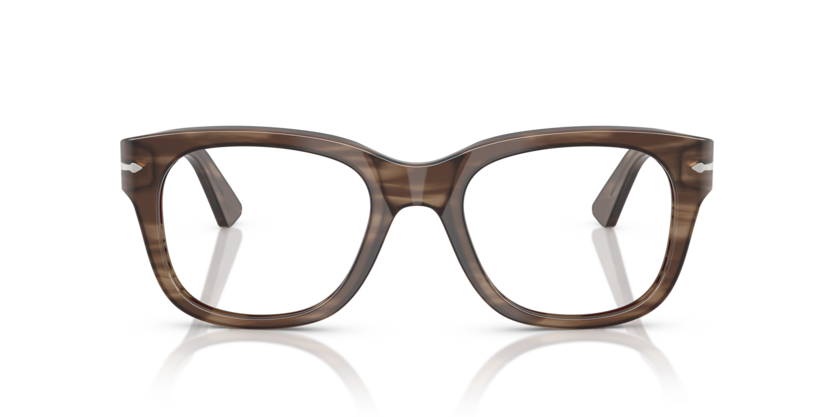 Striped Brown - 0PO3372V 8056262360279 Persol Eyeglasses Unisex Square