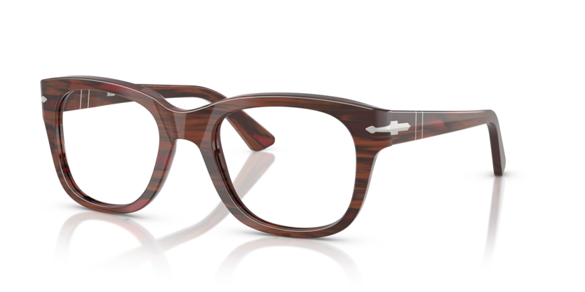 Striped Burgundy - 0PO3372V 8056262360293 Persol Eyeglasses Unisex Square