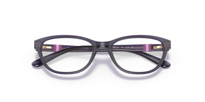 0PP8542 - Polo Prep - Violet - (Shiny Transparent Purple 5575) - 48 - 16 - 130 MM - Ardor Eyewear 8056597421591