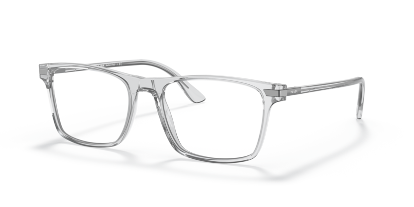 Transparent Grey - 0PR 01WV 8056597448512 Prada Eyeglasses Man Rectangle