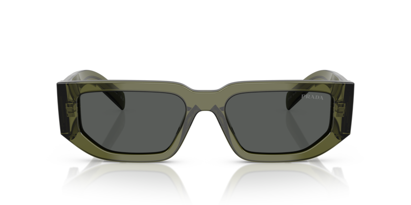 Transparent Military Green - 0PR 09ZS 8056262346426 Prada Sunglasses Man Rectangle