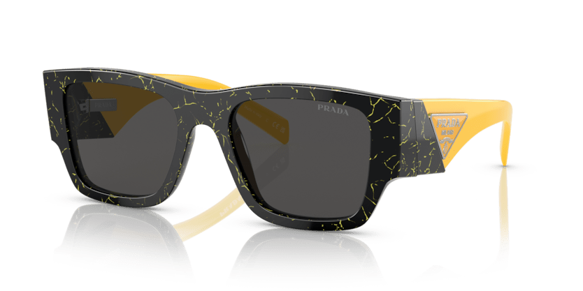 0PR 10ZS - Prada - Black/Yellow Marble - 54MM - Ardor Eyewear 8056597745857