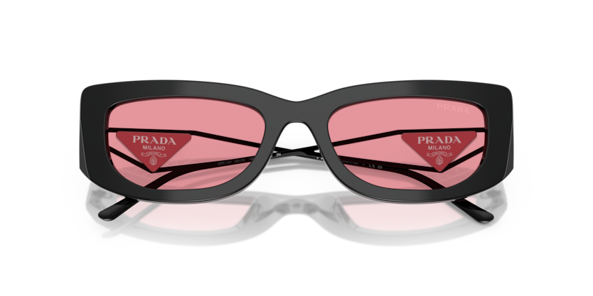 Black - 0PR 14YS 8056262346587 Prada Sunglasses Woman Rectangle