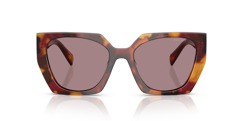 Poppy Tortoise - 0PR 15WS 8056262345986 Prada Sunglasses Woman Rectangle