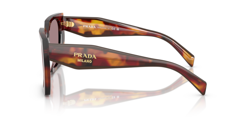 Poppy Tortoise - 0PR 15WS 8056262345986 Prada Sunglasses Woman Rectangle