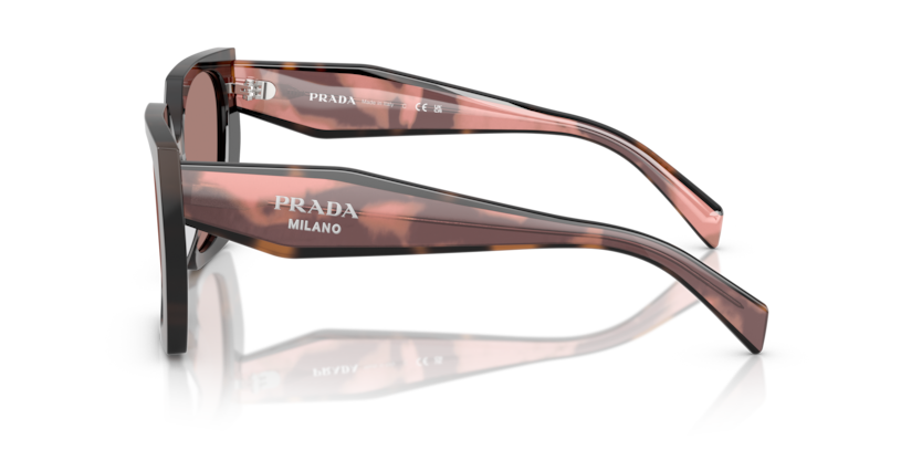 Mauve Tortoise - 0PR 15WS 8056262345993 Prada Sunglasses Woman Rectangle