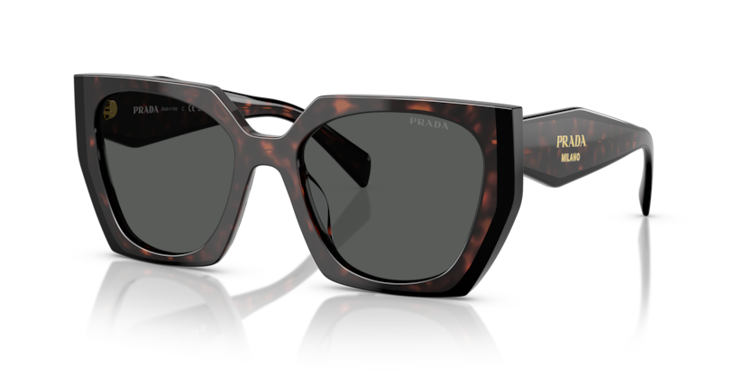 Root/Black - 0PR 15WS 8056262357460 Prada Sunglasses Woman Rectangle