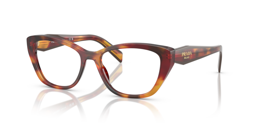 Poppy Tortoise - 0PR 19WV 8056262346693 Prada Eyeglasses Woman Cat Eye