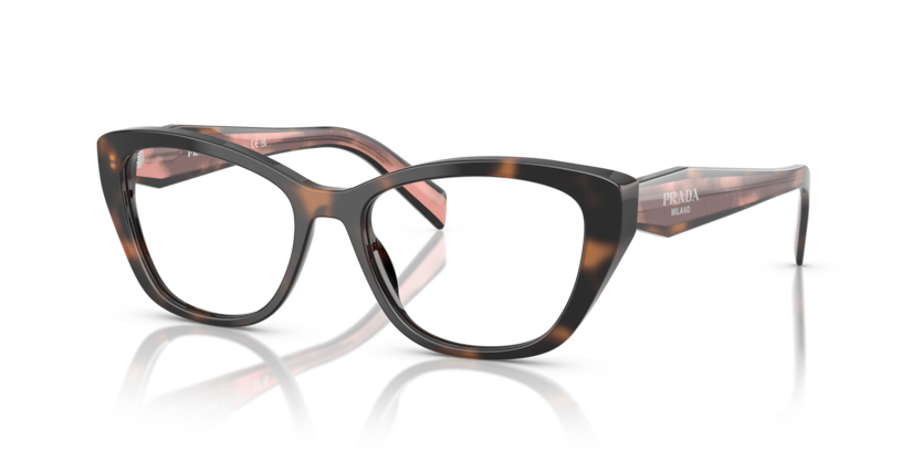 Mauve Tortoise - 0PR 19WV 8056262346716 Prada Eyeglasses Woman Cat Eye