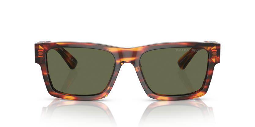 0PR 25ZS - Prada - (Striped Briar Tortoise) Green Polarized - 53 - 18 - 140 MM - Ardor Eyewear 8056262085042