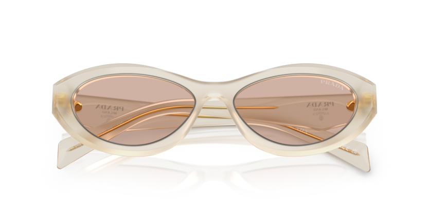 Opal Milk - 0PR 26ZS 8056262345405 Prada Sunglasses Woman Irregular