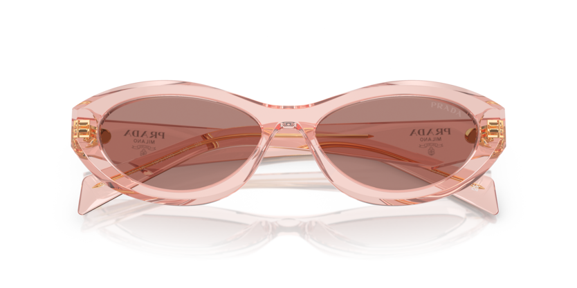 0PR 26ZS - Prada - (Transparent Peach) Light Brown - 55 - 16 - 145 MM - Ardor Eyewear 8056262083901