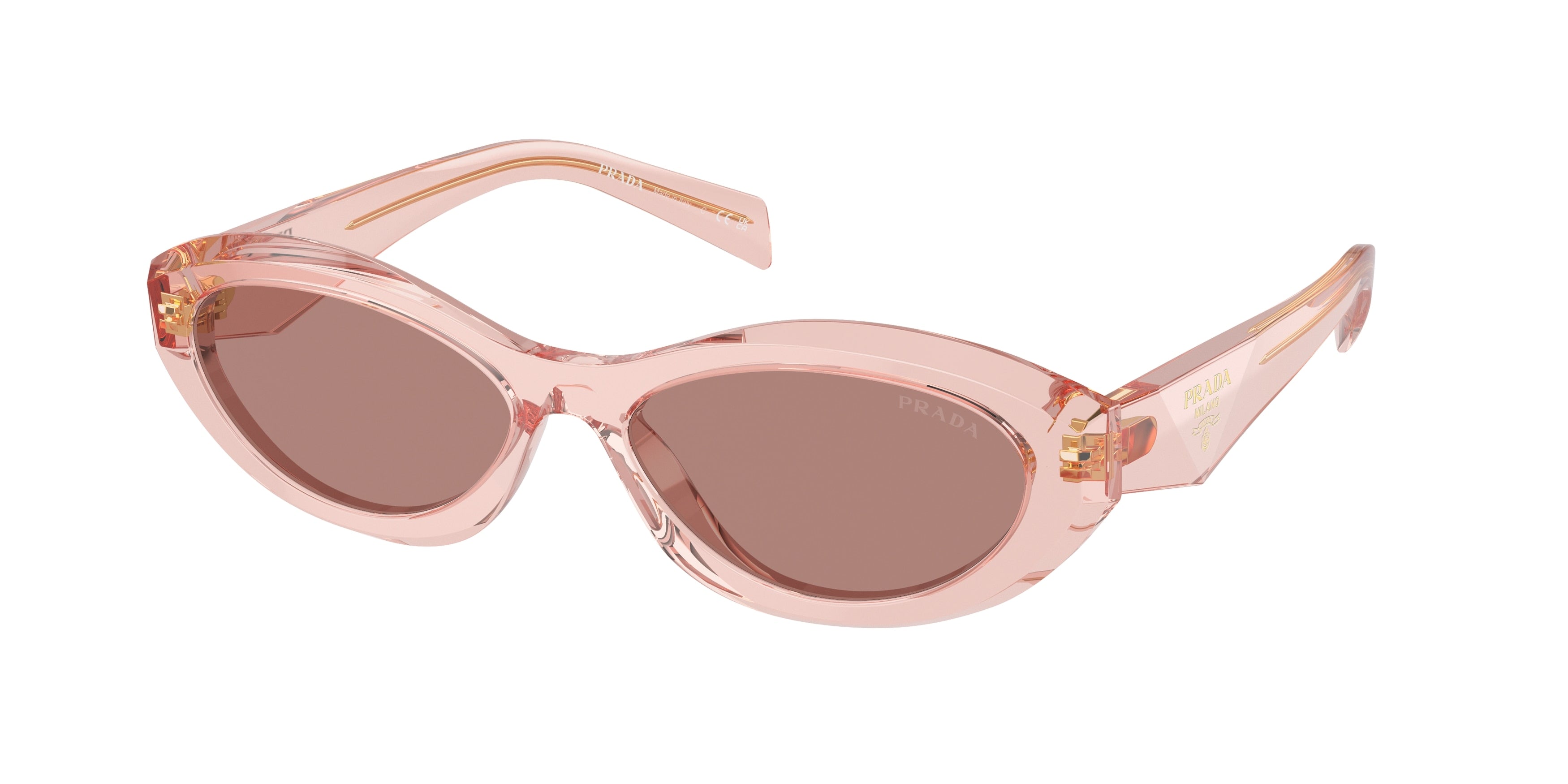 0PR 26ZS - Prada - (Transparent Peach) Light Brown - 55 - 16 - 145 MM - Ardor Eyewear 8056262083901