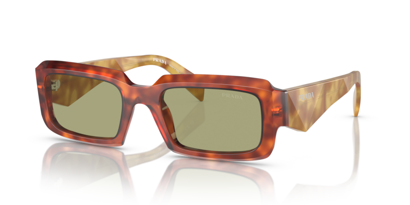 0PR 27ZS - Prada - (Cognac Tortoise) Green - 54 - 21 - 145 MM - Ardor Eyewear 8056262084274