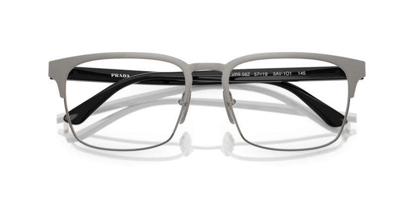 Gunmetal - 0PR 58ZV 8056262346624 Prada Eyeglasses Man Rectangle