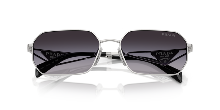 Silver - 0PR A51S 8056262346495 Prada Sunglasses Woman Irregular