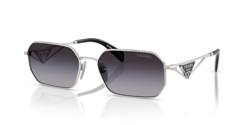 Silver - 0PR A51S 8056262346495 Prada Sunglasses Woman Irregular