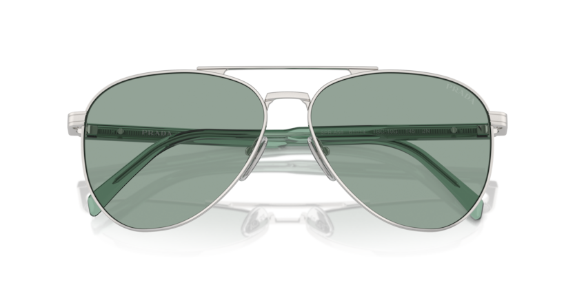 0PR A58S - Prada - (Silver) Petrol Green - 58 - 14 - 145 MM - Ardor Eyewear 8056262099964