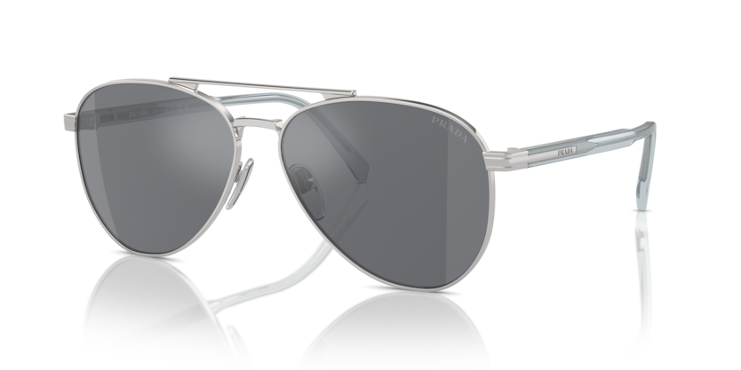 0PR A58S - Prada - (Silver) Dark Grey Flash Silver - 58 - 14 - 145 MM - Ardor Eyewear 8056262130001