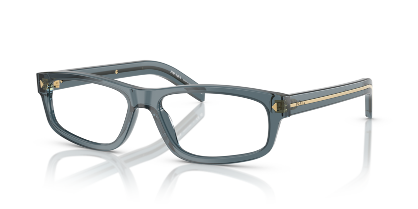 Pale Gold Plated - 0PR B02V 8056262362532 Prada Eyeglasses Man Rectangle