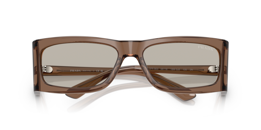 Transparent Brown - 0PR B03S 8056262294581 Prada Sunglasses Man Rectangle