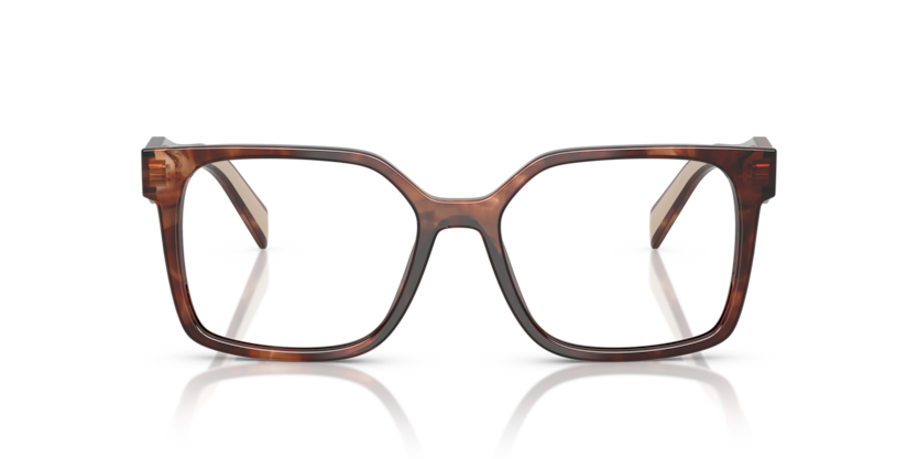 Havana Caramel - 0PR B03V 8056262366080 Prada Eyeglasses Woman Rectangle