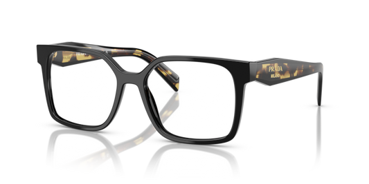 Black - 0PR B03V 8056262366141 Prada Eyeglasses Woman Rectangle