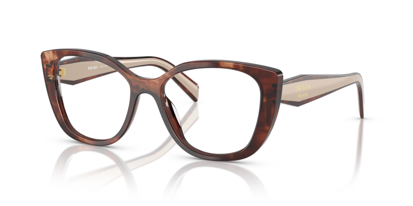 Havana Caramel - 0PR B04V 8056262363454 Prada Eyeglasses Woman Cat Eye