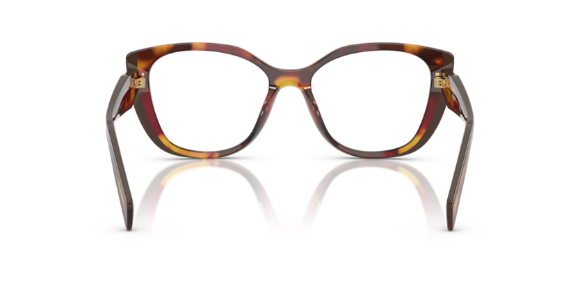 Poppy Tortoise/Bordeaux - 0PR B04V 8056262363478 Prada Eyeglasses Woman Cat Eye