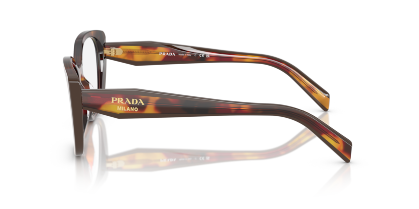 Poppy Tortoise/Bordeaux - 0PR B04V 8056262363478 Prada Eyeglasses Woman Cat Eye