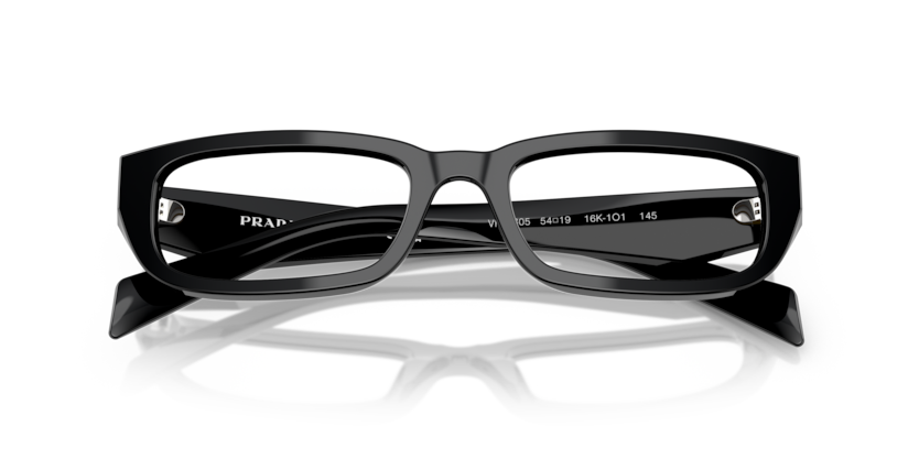 Black/Silver Night - 0PR B05V 8056262366318 Prada Eyeglasses Woman Rectangle