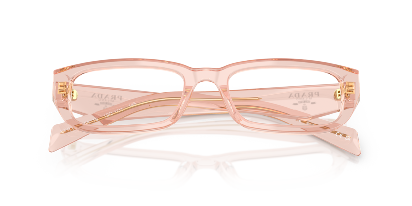 Transparent Peach - 0PR B05V 8056262366356 Prada Eyeglasses Woman Rectangle