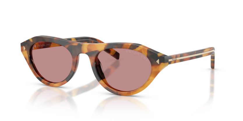 Cinnamon Tortoise - 0PR B15S 8056262504338 Prada Sunglasses Woman Irregular