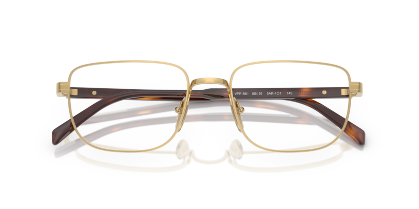 Gold - 0PR B51V 8056262380505 Prada Eyeglasses Man Rectangle