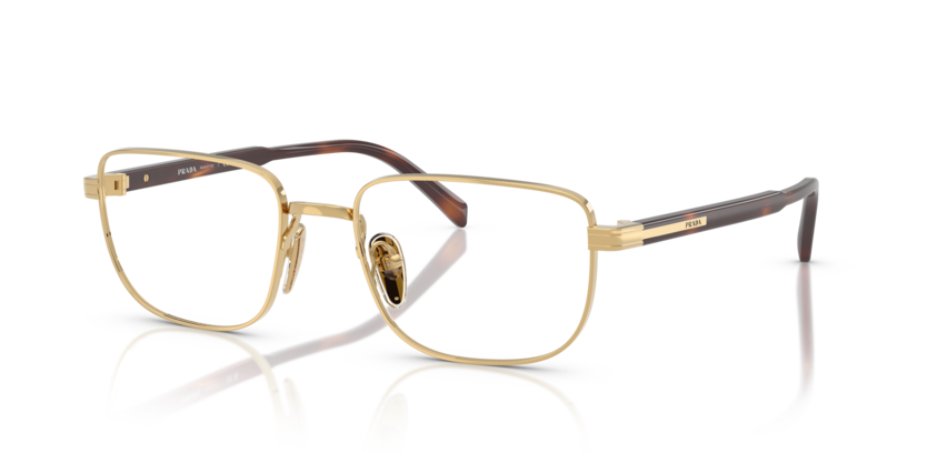 Gold - 0PR B51V 8056262380505 Prada Eyeglasses Man Rectangle