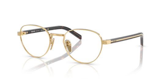 Gold - 0PR B53V 8056262393109 Prada Eyeglasses Woman Round