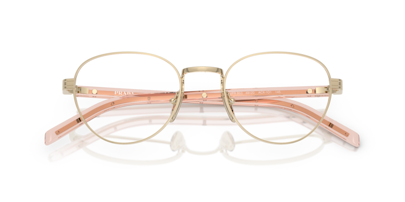 Pale Gold - 0PR B53V 8056262393123 Prada Eyeglasses Woman Round