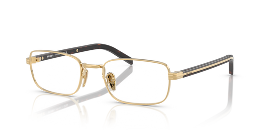 Gold - 0PR B54V 8056262393024 Prada Eyeglasses Woman Rectangle