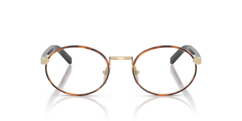 Pale Gold/Root Tortoise - 0PR B55V 8056262505694 Prada Eyeglasses Woman Oval