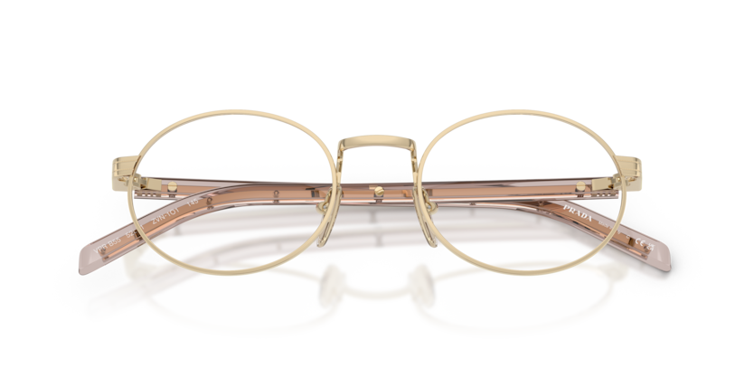 Pale Gold - 0PR B55V 8056262505779 Prada Eyeglasses Woman Oval