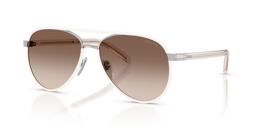 Silver - 0PR B57S 8056262504390 Prada Sunglasses Woman Pilot