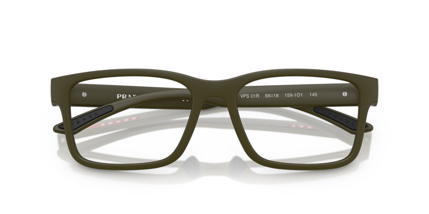 Matt Military Green - 0PS 01RV 8056262318140 Prada Linea Rossa Eyeglasses Man Rectangle