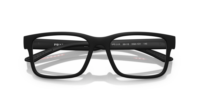 Black Rubber - 0PS 01RV 8056262318096 Prada Linea Rossa Eyeglasses Man Rectangle